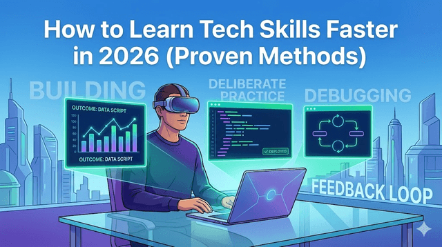 How to Learn Tech Skills Faster in 2026 (Proven Methods)